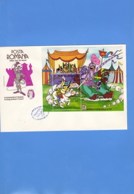 FDC ROMANIA COLITA DESENE ANIMATE WALT DISNEI 1985 foto