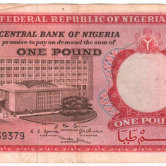 SV * Nigeria ONE / 1 POUND 1967 XF