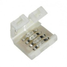 Conector Banda LED RGB SMD 3528 5050 , 10 mm , 4 pini - COD 10010 - foto