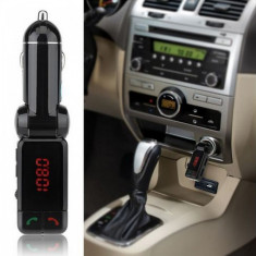 Incarcator auto USB, Radio FM cu Bluetooth foto