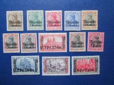 TIMBRE GERMANIA COLONIE MOROCCO 1911 SET 45-47 MH SERIE foto