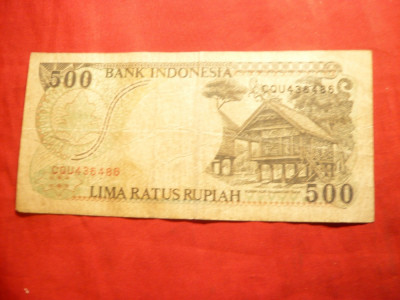 Bancnota 500 rupii Indonezia 1992 cal.medie-buna foto