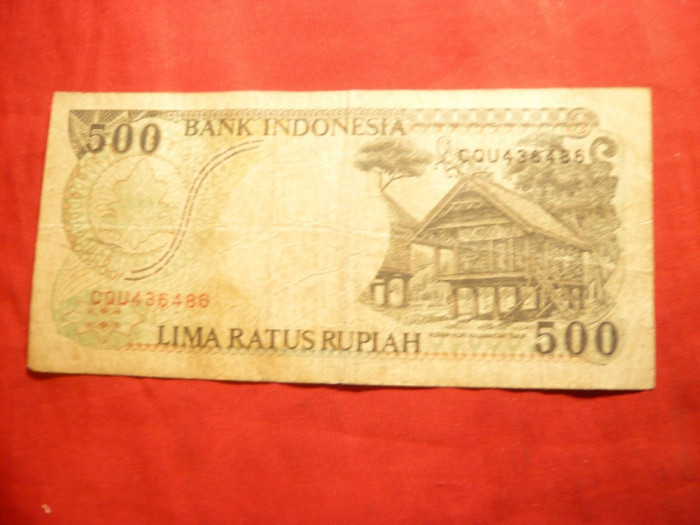 Bancnota 500 rupii Indonezia 1992 cal.medie-buna