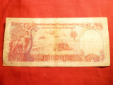 Bancnota 500 kips Laos 1991 , cal.medie-buna