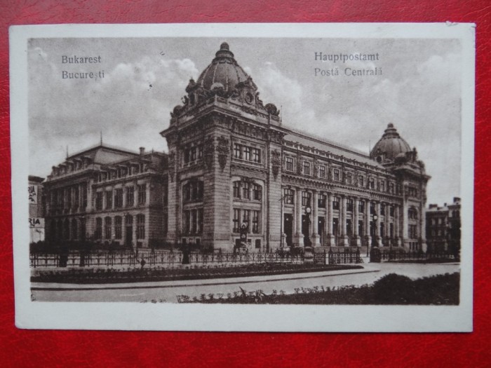 AKVDE 3 - Carte postala - Bucuresti - Posta centrala circualt