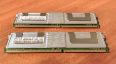 Samsung 4GB - 2 x 2GB DDR2 2Rx4 PC2-5300F 555-11-E0 M395T5750EZ4-CE65 foto