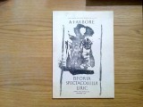 ISTORIA SPECTACOLULUI LIRIC - A. I. Arbore (autograf) - 1983, 49 p., Alta editura