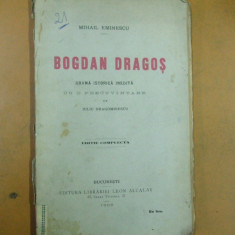 Mihai Eminescu Bogdan Dragos drama istorica inedita Bucuresti 1906 200