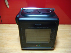 Vintage - Mini Tv Lcd Color Citizen DD-T126 Made in Japan foto