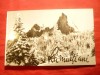 Felicitare- Ilustrata dubla -Muntii Rarau -Pietrele Doamnei ,anii &#039;60, Circulata, Fotografie