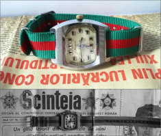 Ceas rusesc de colectie, Raketa dial TV, made in URSS foto