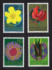 Liechtenstein 1972 flori - serie nestampilata MNH foto