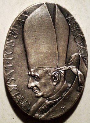 5.204 VATICAN MEDALIE PAPA PAUL VI PAULUS VI PONT MAX ANNO XII 1974 ARGINT 40,6g foto
