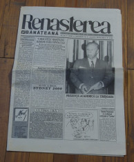 ziar - Renasterea banateana - nr 1089 / 24 septembrie 1993 + Program Tv !!! foto