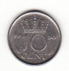 Olanda 10 centi 1950 - Juliana, Europa, Nichel