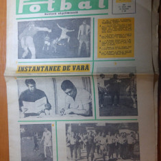 ziarul fotbal 11 iulie 1968-foto dobrin,iordanescu,stefanescu si dinamo bacau