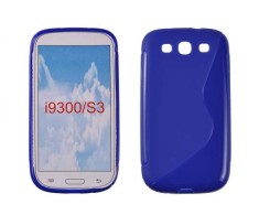Husa Samsung Galaxy S3 i9300 TPU S-LINE Albastra foto