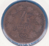 (M809) MONEDA AUSTRIA - 4 KREUZER 1860, LIT. E, RARA