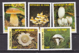 Niger 1985 ciuperci MI 962-966 MNH w24, Nestampilat