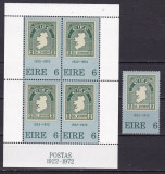 Irlanda 1972 aniv.marca harta MI 286 + bl.1 MNH w24, Nestampilat