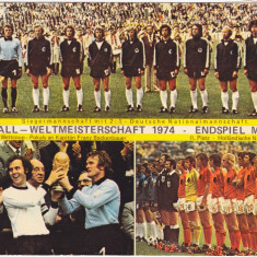 Foto echipa de fotbal - GERMANIA campioana mondiala 1974 (dimensiuni 21x15 cm)