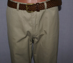 Pantaloni barbati doc GUESS autentici marimea W33 W34 culoarea khaki foto