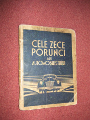 Cele zece porunci ale automobilistului - Ford Romania - 1940 foto