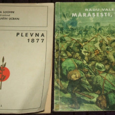 Lot 2 carti lupte istorice Plevna 1877 si Marasesti 1917, istoria Romaniei