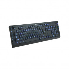 A4TECH TASTATURA BLUE ILUMINATA BLACK USB KD-600L KD-600L-KB foto