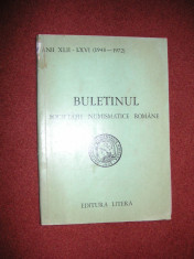 BULETINUL SOCIETATII NUMISMATICE ROMANE 1948-1972 foto