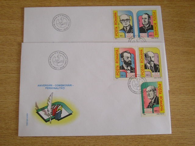 FDCR - ANIVERSARI - COMEMORARI - PERSONALITATI - LP1382 FDCR - ANIVERSARI - COMEMORARI - PERSONALITATI - LP1382