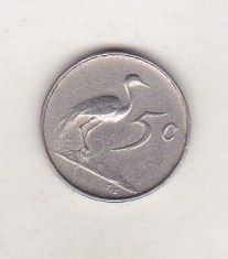 bnk mnd Africa de Sud 5 centi 1967 , fauna