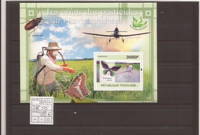 Togo - effect pesticides - 3824/7+bl.575