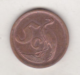 Bnk mnd Africa de Sud 5 centi 1995 , fauna