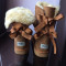 Ugg dama- Bailey bow- 100% imblanite