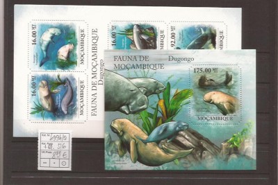 Mozambik - Dugong 4994/99+bl.516 foto