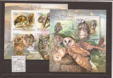 Togo - owls 4428/31+bl. 702, Africa, Natura