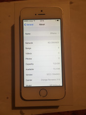 iPhone 5S 16GB Alb White FULL BOX NEVERLOCK CA NOU|VANZATOR GOLD+CADOU foto