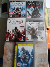 vand pachet 5 jocuri PS3,playstation 3, seria ASSASINS CREED foto