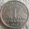 Moneda 1 Franc - FRANTA, anul 1943 *cod 2490 Allu