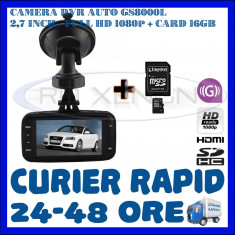 CARD 16GB + CAMERA VIDEO DVR AUTO MARTOR ACCIDENT GS8000L, FULL HD 1080p, SENZ G foto