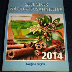 2014 Calendar Natura si Sanatatea 365 file, retete, diete, homeopatie, leacuri