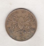 bnk mnd Kenya 5 cents 1990