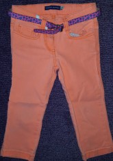 Blugi orange fete 4 ani, de la Original Marines, ca noi, cu curea