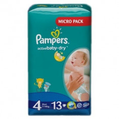 PAMPERS Scutece Active Baby 4 Maxi Simple Pack 13 buc foto