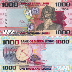 SIERRA LEONE 1.000 leones 2010 UNC!!! foto