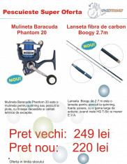 Set spinning: Mulineta Phantom 20 si Lanseta carbon Boogy 2.7m foto