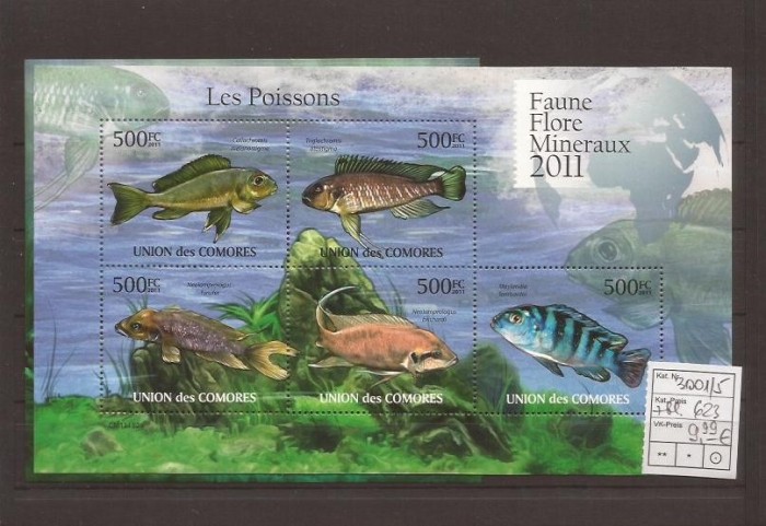 Comores - peste 3001/5+bl.623