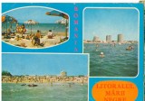 CPI (B6495) CARTE POSTALA - LITORAL: AURORA, VENUS, VEDERE DE PE PLAJA, Circulata, Fotografie