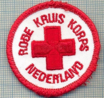 53 - EMBLEMA, UNIFORMA MILITARA,CRUCEA ROSIE - OLANDA -starea care se vede foto
